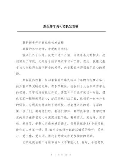 新生开学典礼校长发言稿.docx