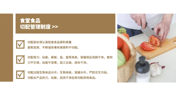 学校食堂食品安全卫生通用PPT模板