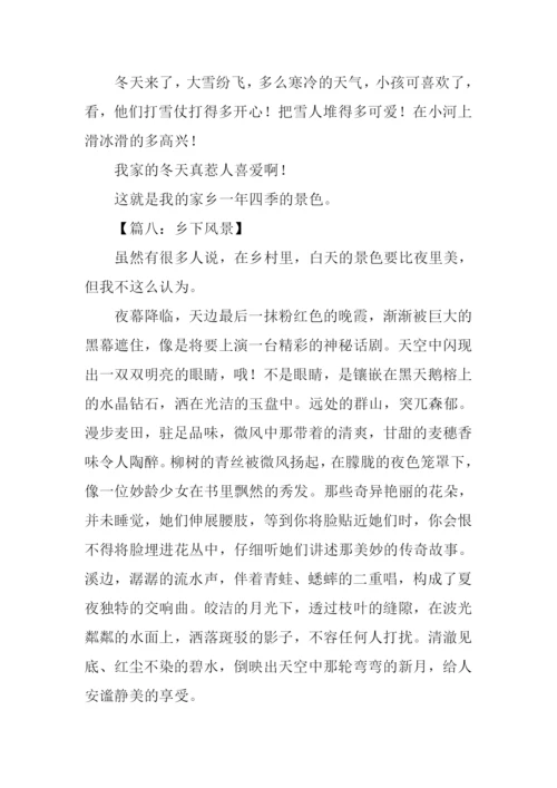 乡下风景作文500字.docx