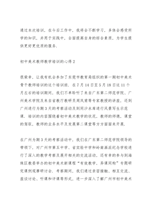 初中美术教师教学培训的心得范文.docx