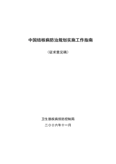 中国结核病防治规划实施工作指南.docx