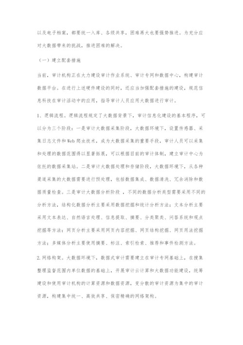 浅谈大数据环境下审计信息化建设面临的挑战和应对措施.docx