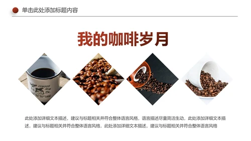 休闲下午茶美味咖啡厅介绍咖啡介绍PPT模板