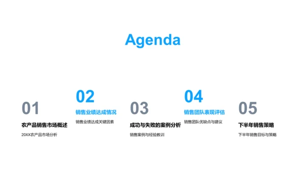 农产销售年中盘点