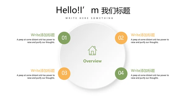 简约绿色清新水果动态PPT