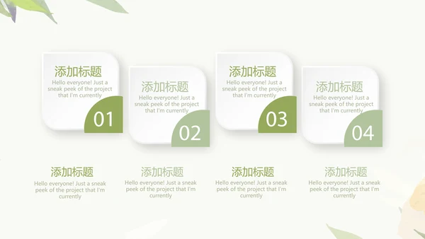 绿色小清新护士长年年终总结动态PPT