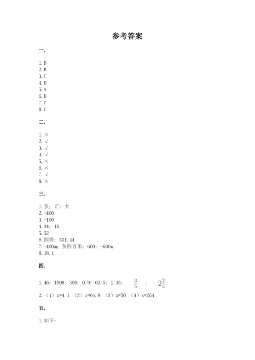 浙江省宁波市小升初数学试卷附参考答案（考试直接用）.docx