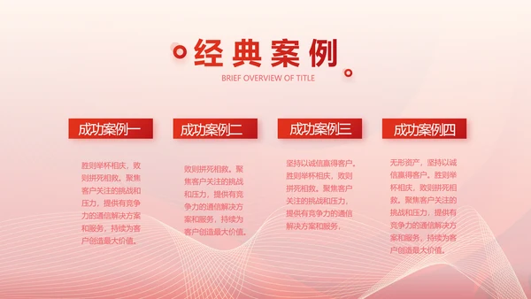 红色简约企业简介企业文化PPT动态模板
