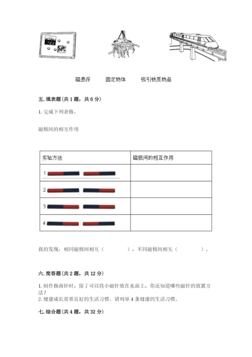 教科版二年级下册科学知识点期末测试卷附答案【综合题】.docx
