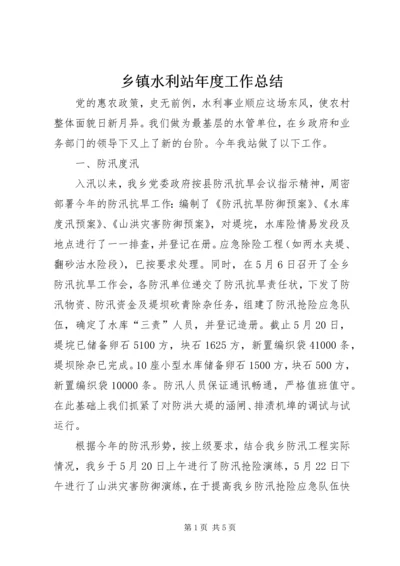 乡镇水利站年度工作总结.docx