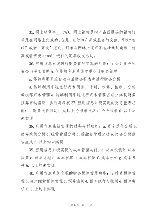 企业两化融合发展水平评估报告编制提纲.docx