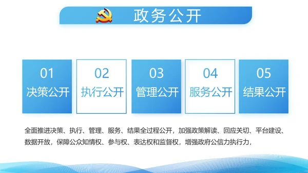 蓝色党支部党建年终总结述职报告学习教育PPT