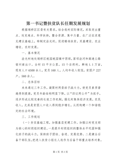 第一书记暨扶贫队长任期发展规划.docx