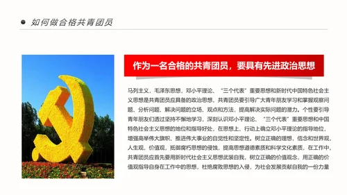 共青团十九大精神学习团委年终总结PPT