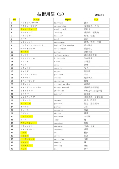 日本语ネットワーク技术用语.docx