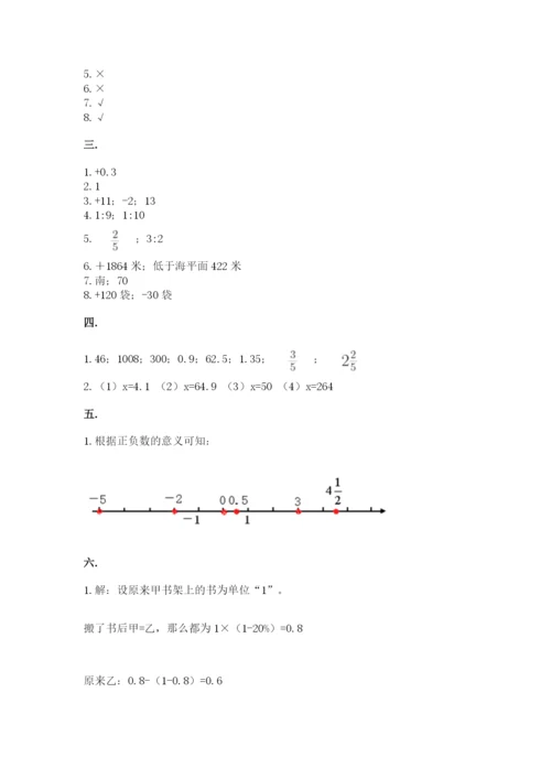 贵州省【小升初】2023年小升初数学试卷精品加答案.docx