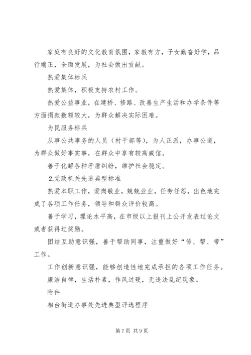 街道办事处评选十佳农民活动方案 (4).docx