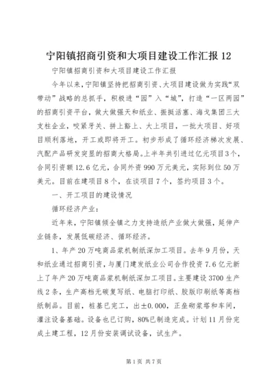 宁阳镇招商引资和大项目建设工作汇报12.docx