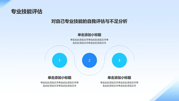 蓝色3D风个人转正答辩PPT模板