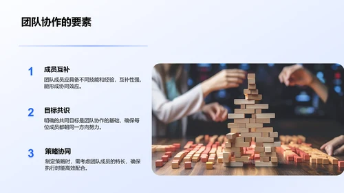 蓝色3D风团队创意与创新思维激发PPT模板