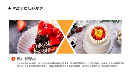 甜品蛋糕美食甜点下午茶动态PPT模板