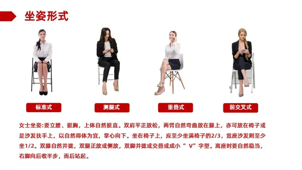 红色商务职场礼仪培训ppt模板