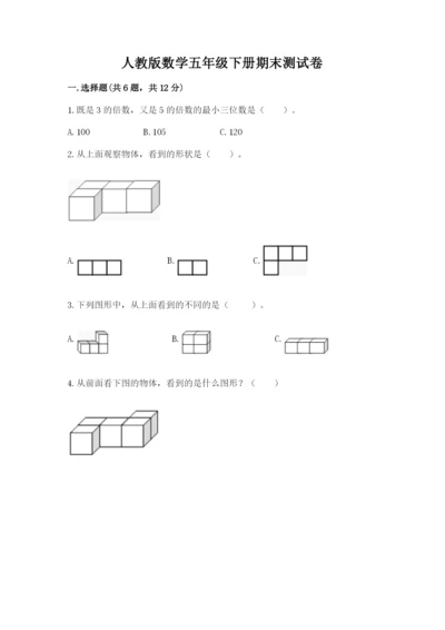 人教版数学五年级下册期末测试卷精品【b卷】.docx