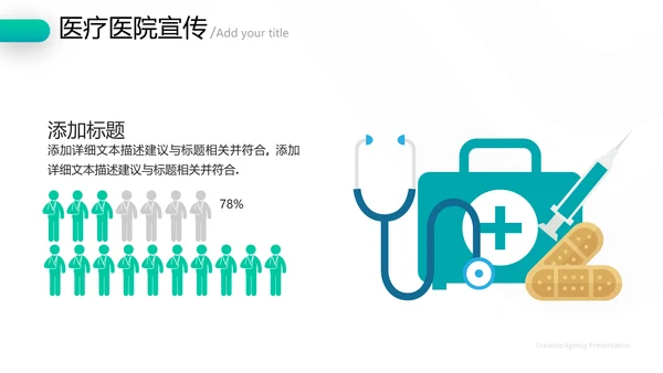精美欧美风医学医疗报告医院宣传PPT模板