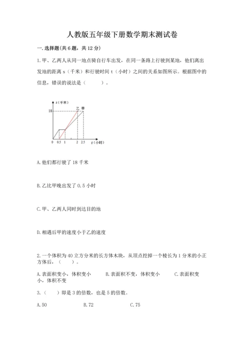 人教版五年级下册数学期末测试卷【精华版】.docx