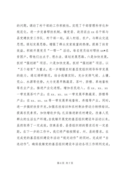 乡镇开展“党的基层组织建设年”活动工作情况.docx