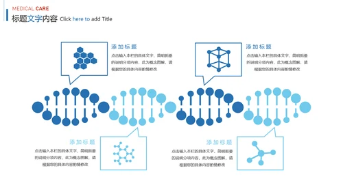 蓝色时尚医疗细胞研究报告医学研究PPT模板