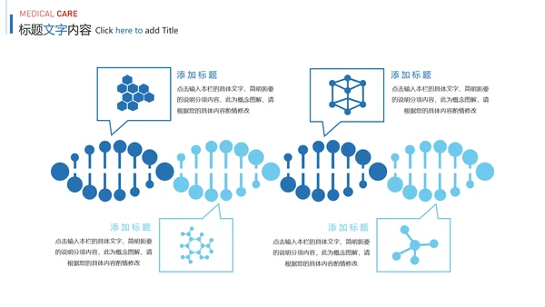 蓝色时尚医疗细胞研究报告医学研究PPT模板