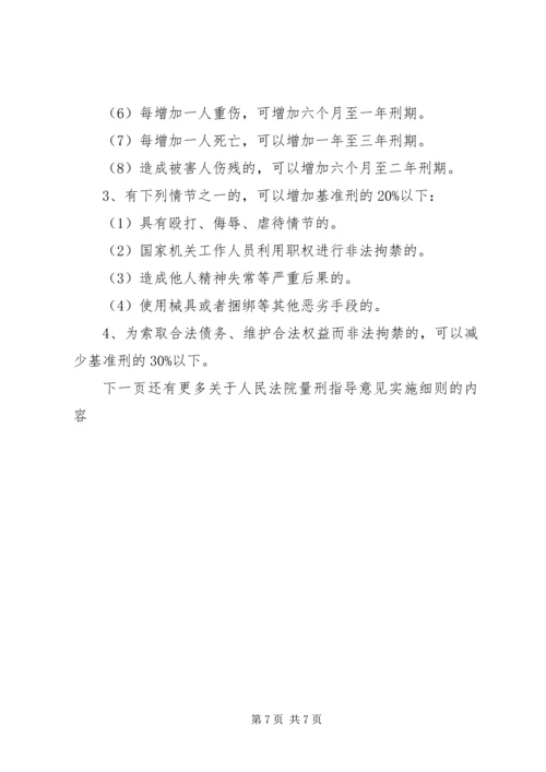 人民法院量刑指导意见实施细则.docx