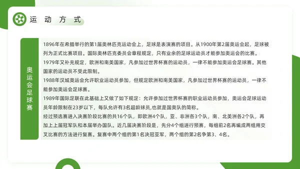 绿色简约风欢迎走进足球世界PPT模板
