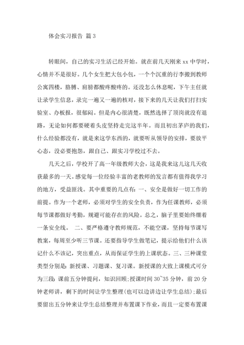 热门体会实习报告四篇.docx