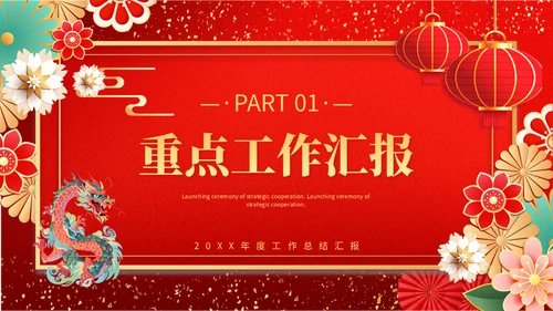 2024龙年新跨越新征程通用PPT模板