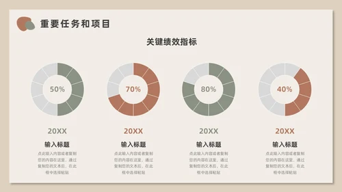 莫兰迪小清新风述职报告PPT模板