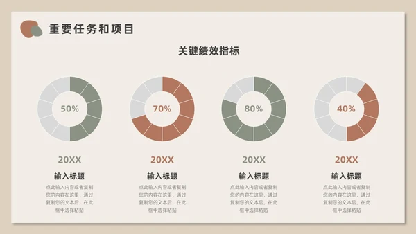 莫兰迪小清新风述职报告PPT模板