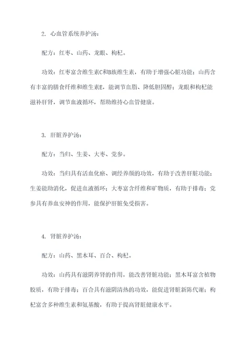 真人养脏汤配方与功效