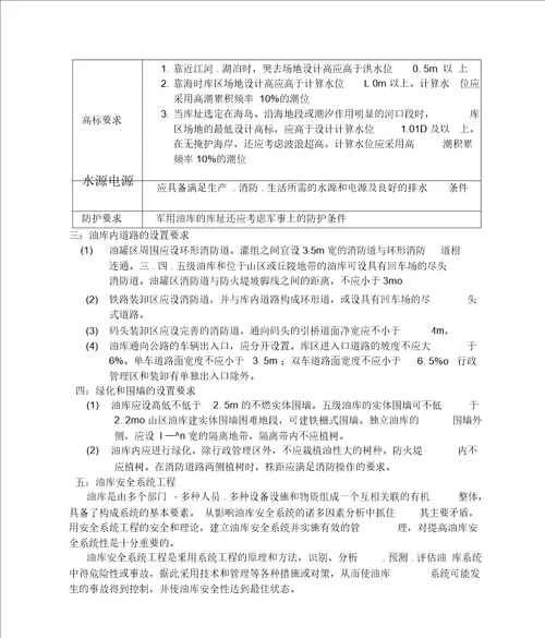 油库设计与安全系统工程