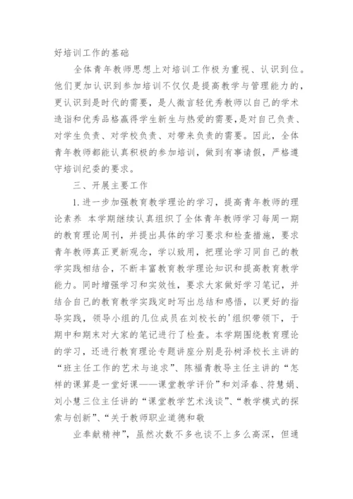 指导培养青年教师工作总结.docx