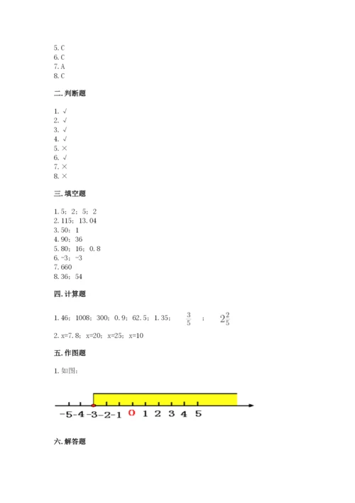 小升初数学期末测试卷附参考答案【考试直接用】.docx