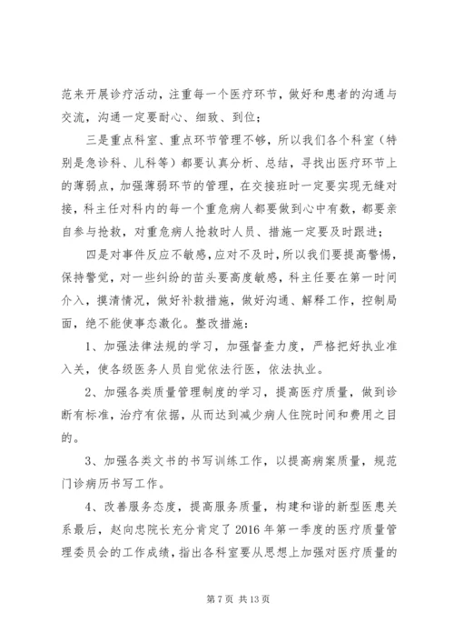 XX年2季度医疗质量管理委员会会议记录.docx