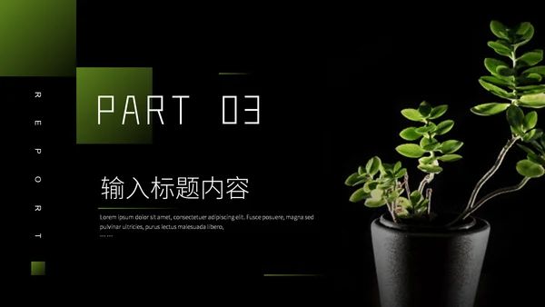 植物系商业计划书通用PPT模板