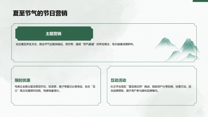 二十四节气夏至PPT模板