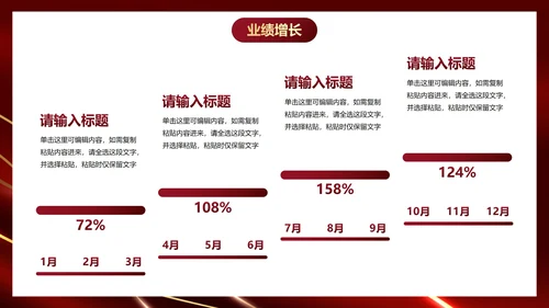 红色奢华公司企业年中颁奖典礼PPT模板