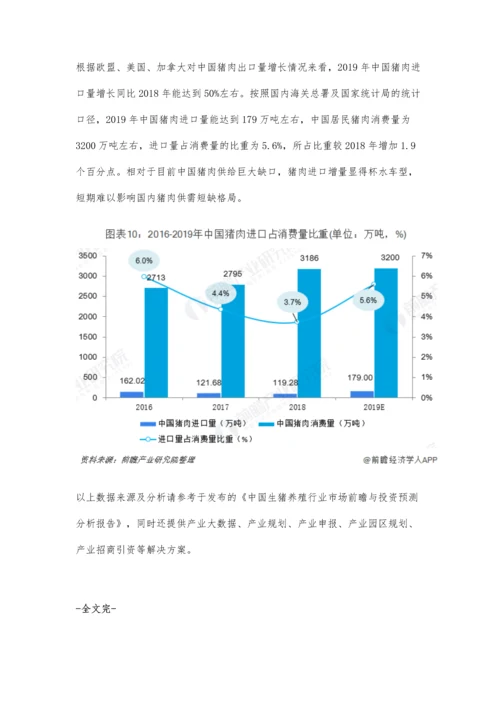 中国猪肉行业市场现状及发展趋势分析-进口增量短期难以弥补国内供给缺口.docx