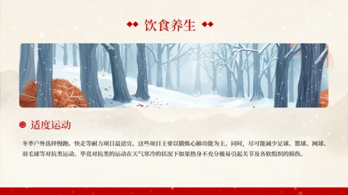 大雪节气冬季皇宫红色宫墙通用PPT课件模板