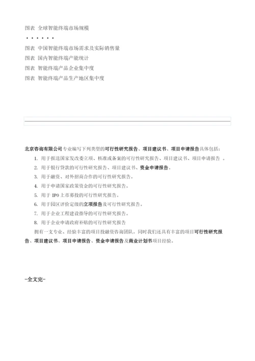 智能终端项目投资调研及前景预测报告模板.docx
