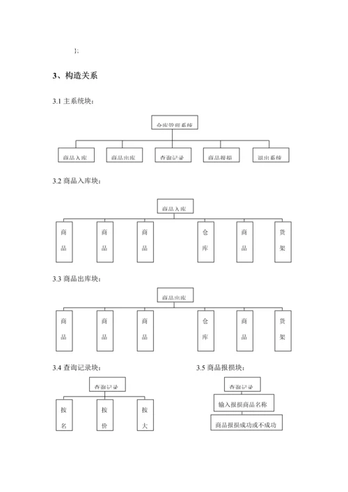 C++优质课程设计仓库基础管理系统报告.docx